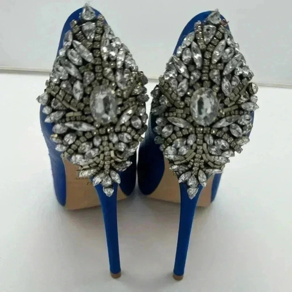 Pre-loved Badgley Mischka Kiara in Royal Blue - Picture 3 of 9